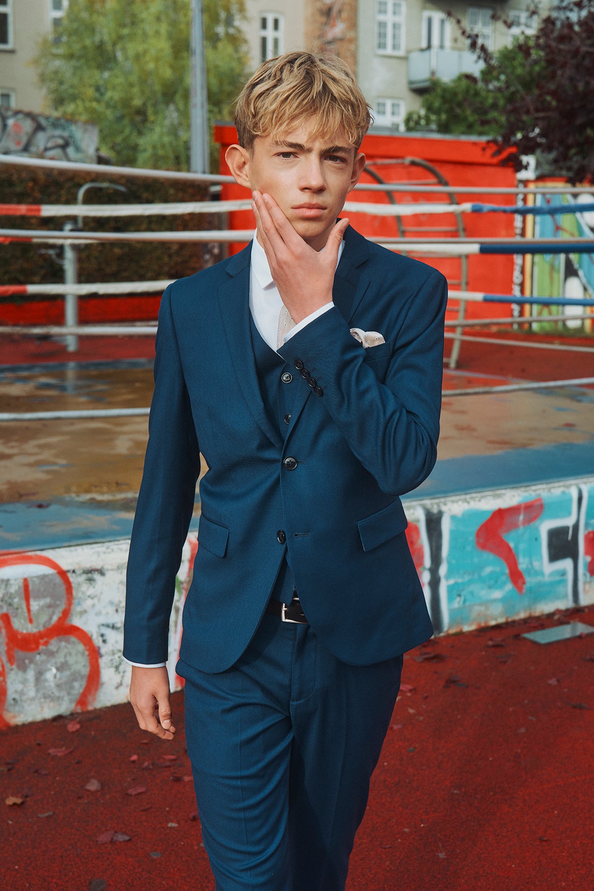 Marco junior - Vest med knaplukning