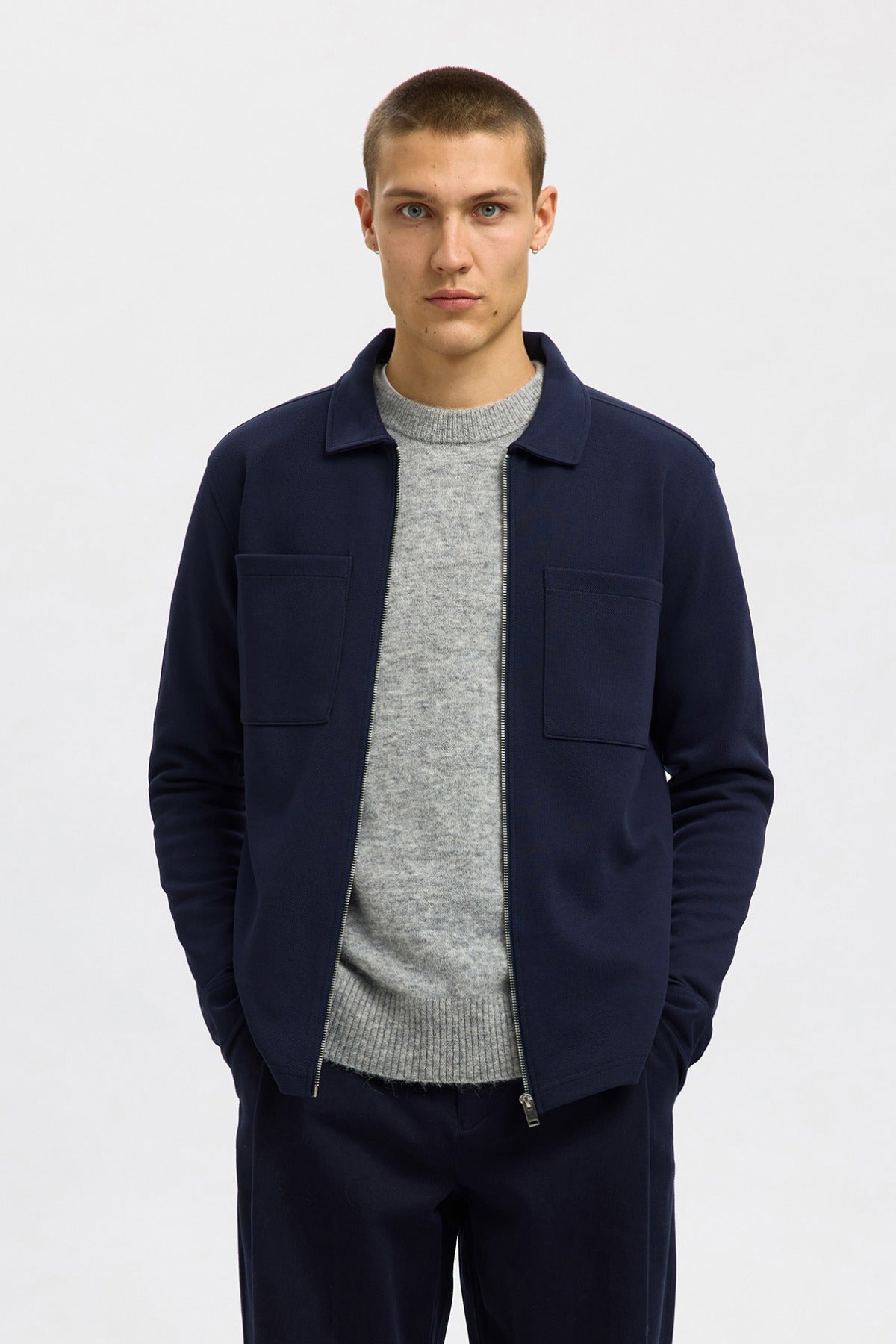 SELECTED HOMME SLHJACKIE SWEAT ZIP JACKET NOOS