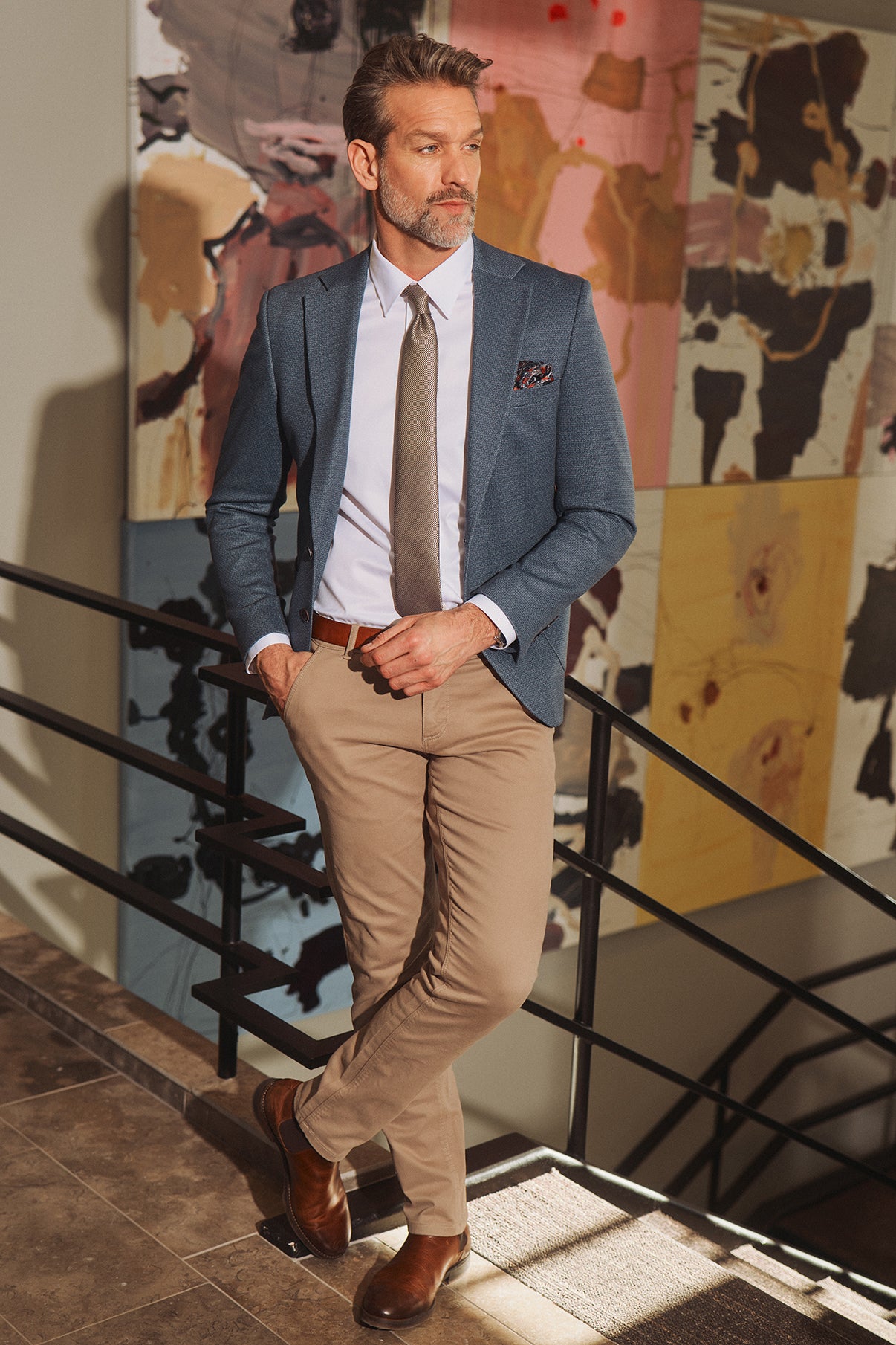 Tokker - Blazer i strukturvævet kvalitet