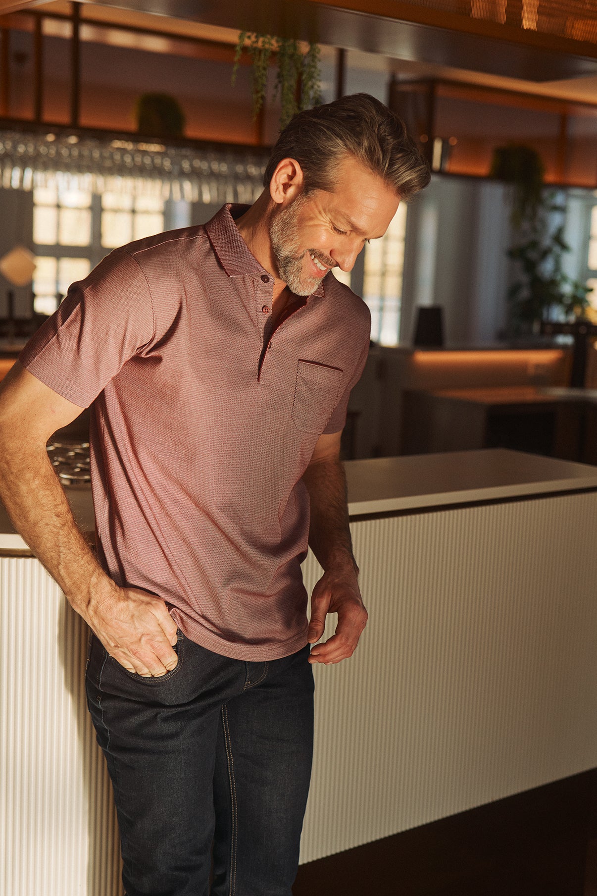 Peter - Polo T-shirt med brystlomme