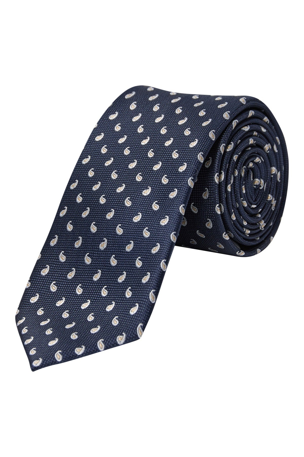 Navy slips med mønster