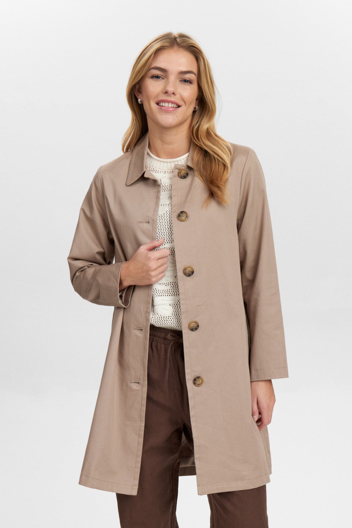 Elena - Trenchcoat med lommer