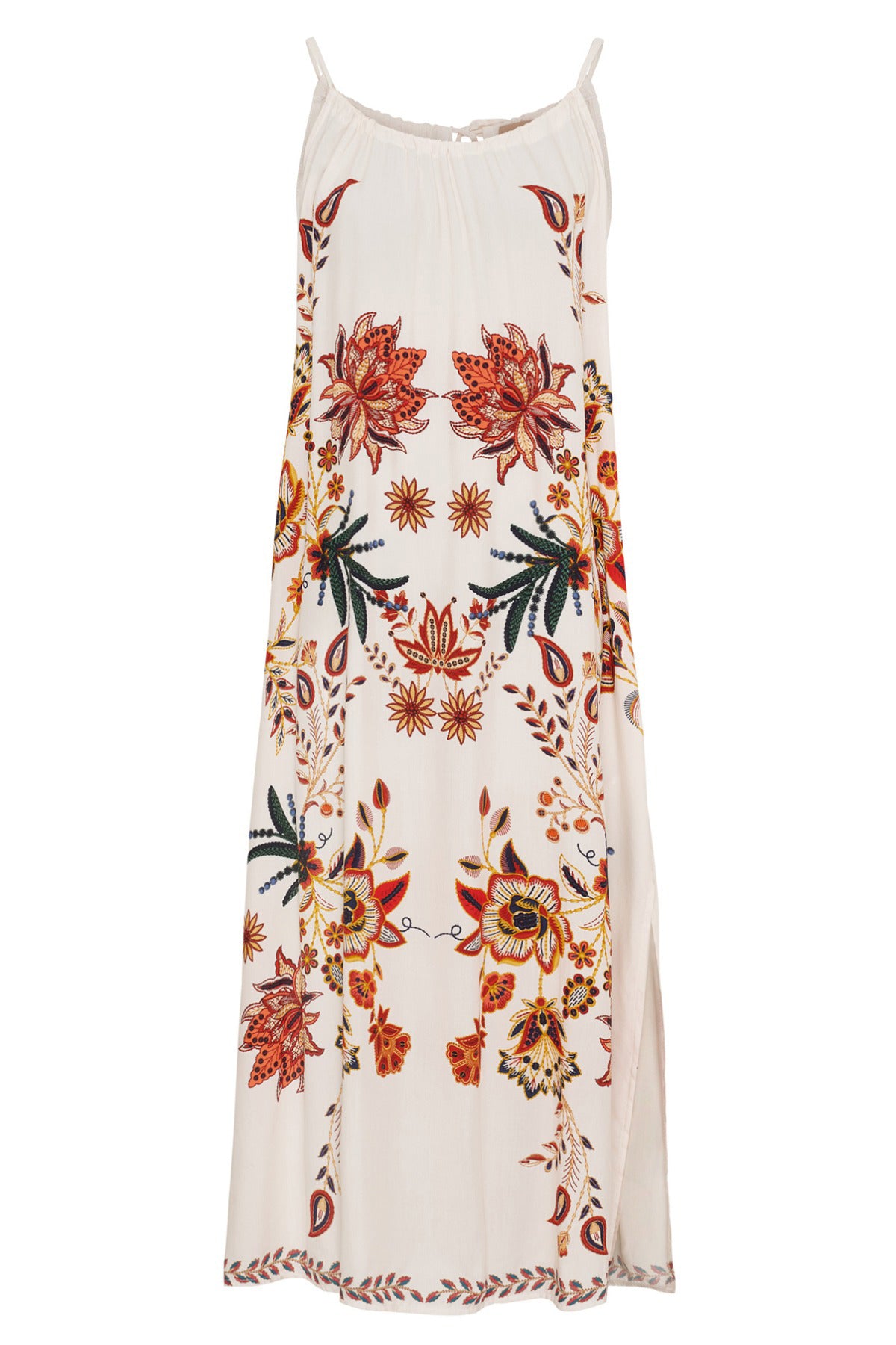 MdcDora - Stroptop kjole med blomster