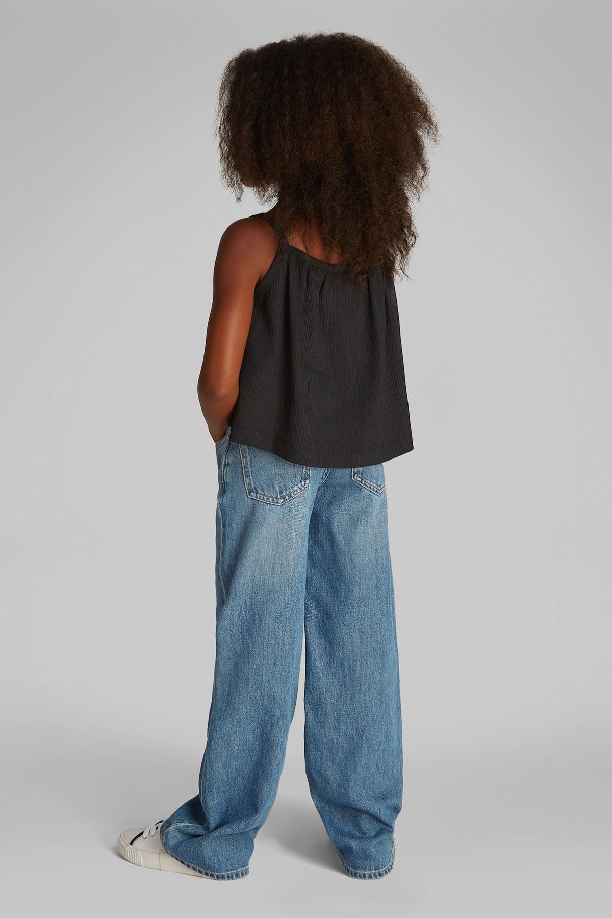 Calvin Klein Girl CRINKLE STRAP TOP