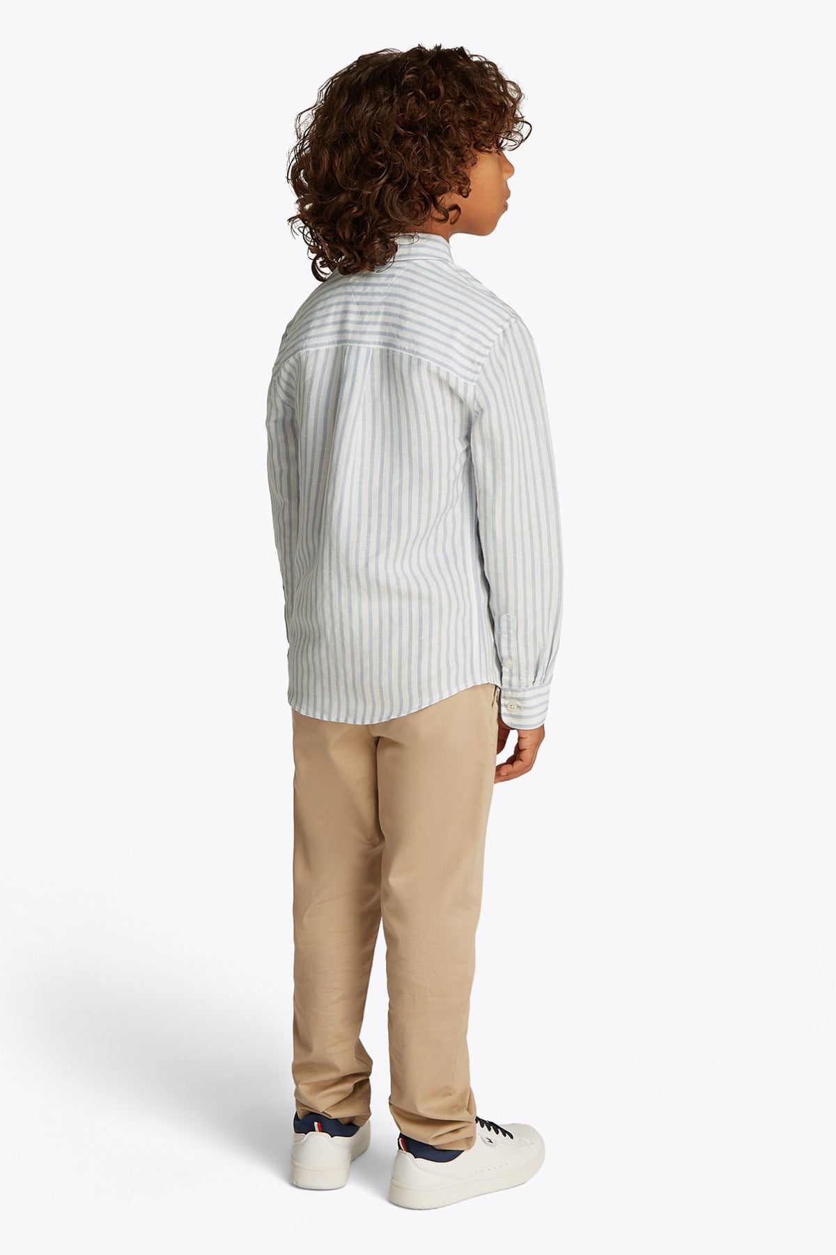 Tommy Hilfiger Boy LINEN BLEND STRIPED SHIRT LS