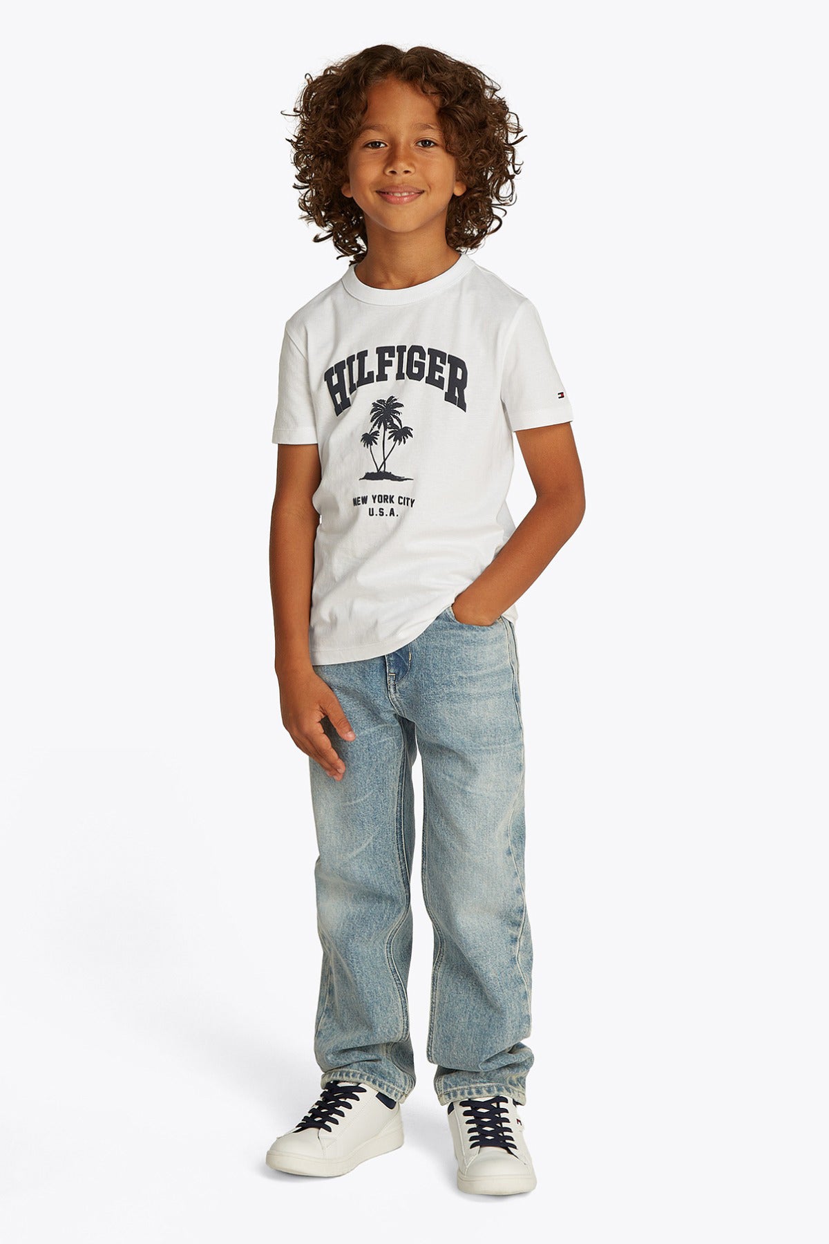 Tommy Hilfiger Boy HILFIGER PALM PRINT TEE SS