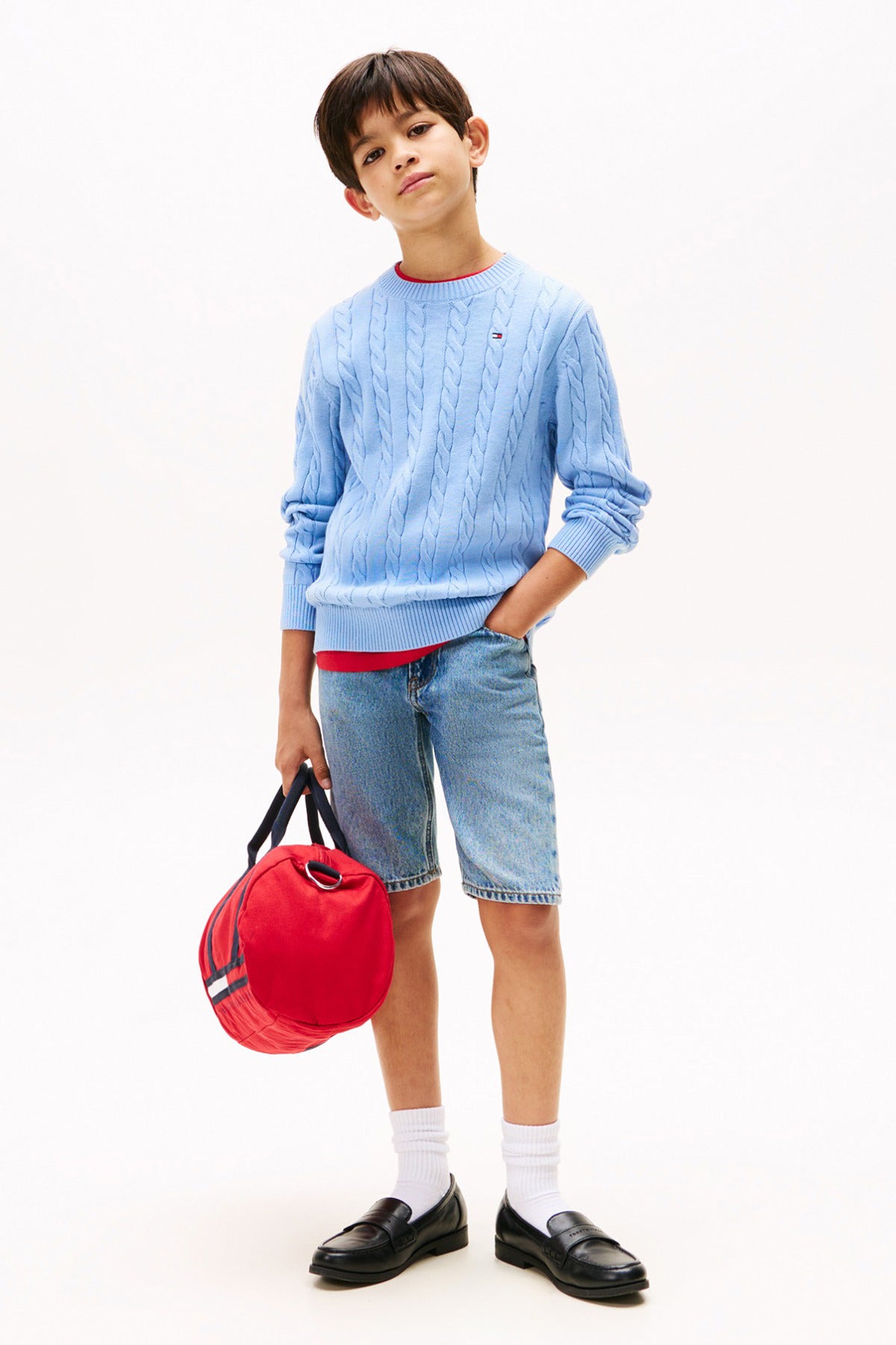 Tommy Hilfiger Boy COTTON CABLE SWEATER