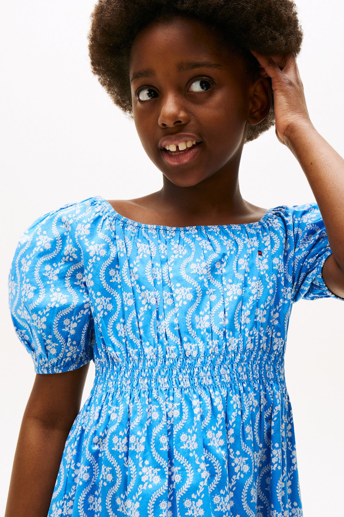 Tommy Hilfiger Girl AOP SMOCK DRESS SS