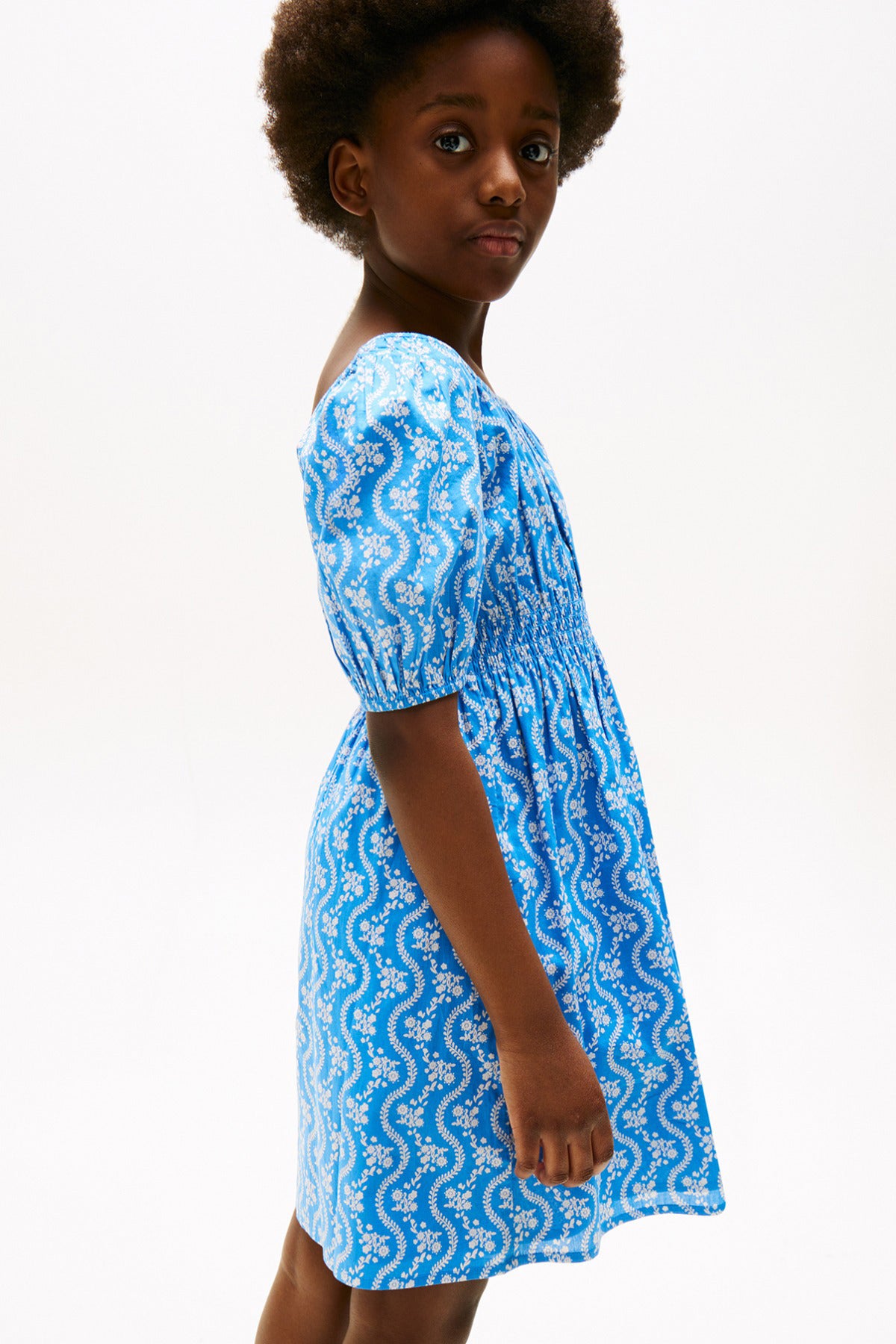 Tommy Hilfiger Girl AOP SMOCK DRESS SS