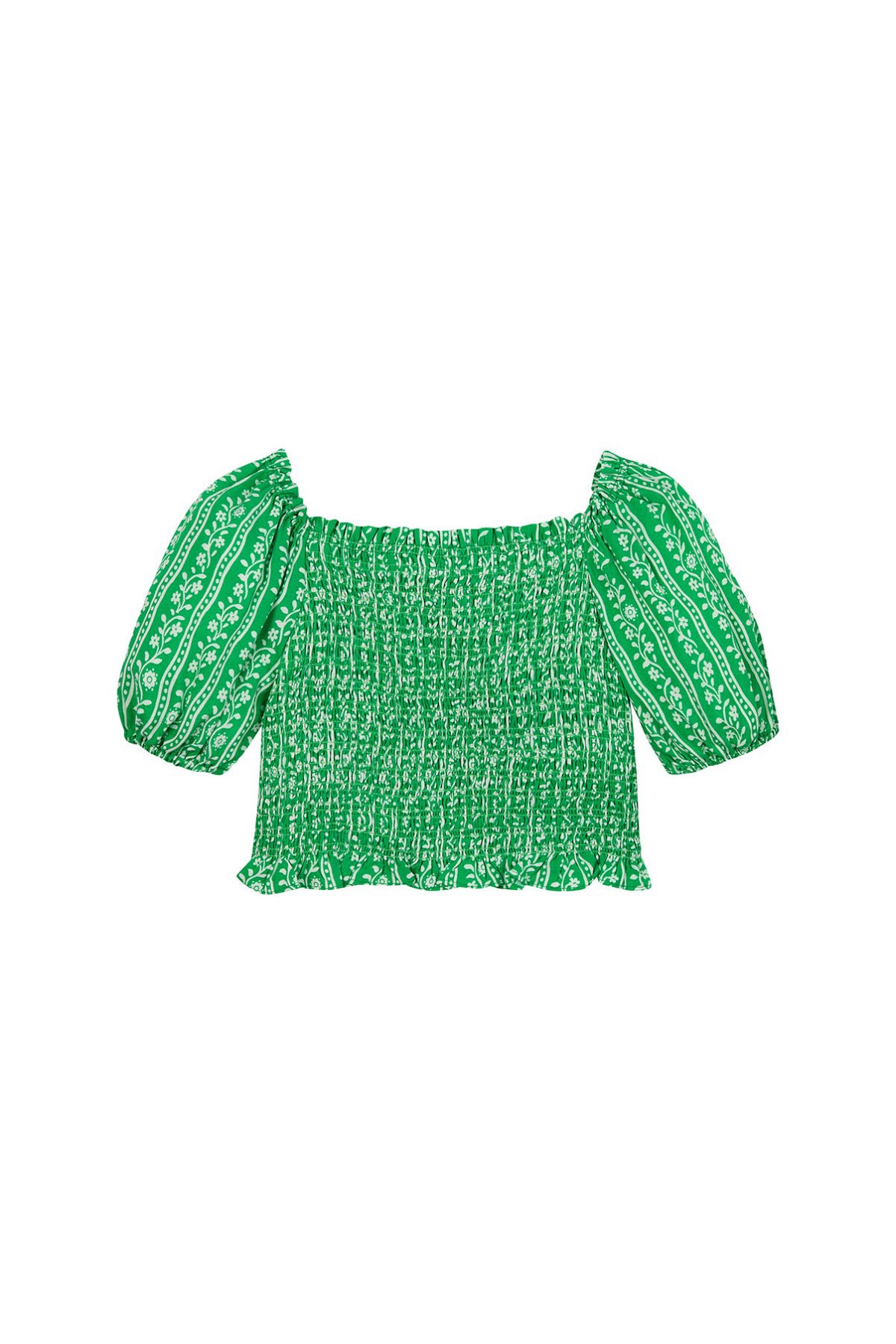 Tommy Hilfiger Girl AOP SMOCK TOP SS