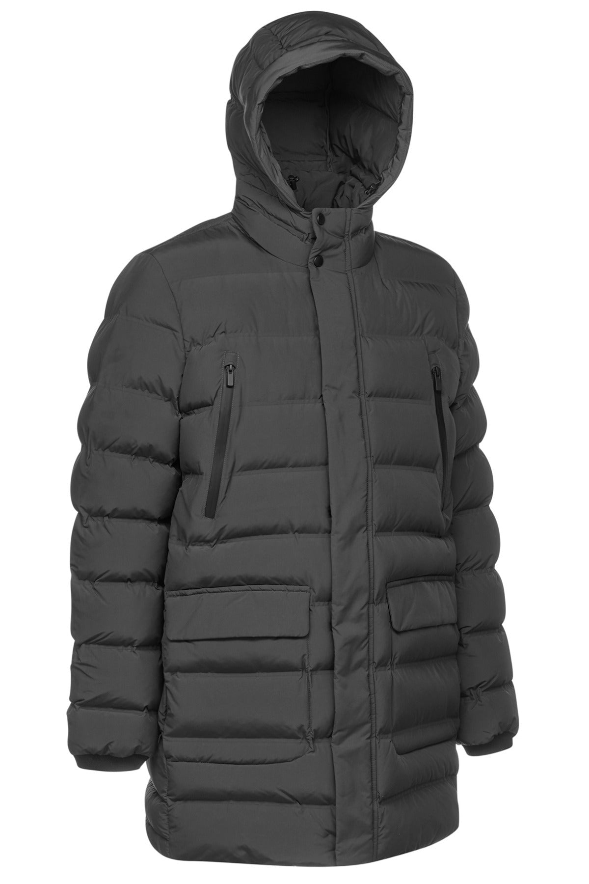 GEOX M SPHERICA PARKA - WEAVED QUIL