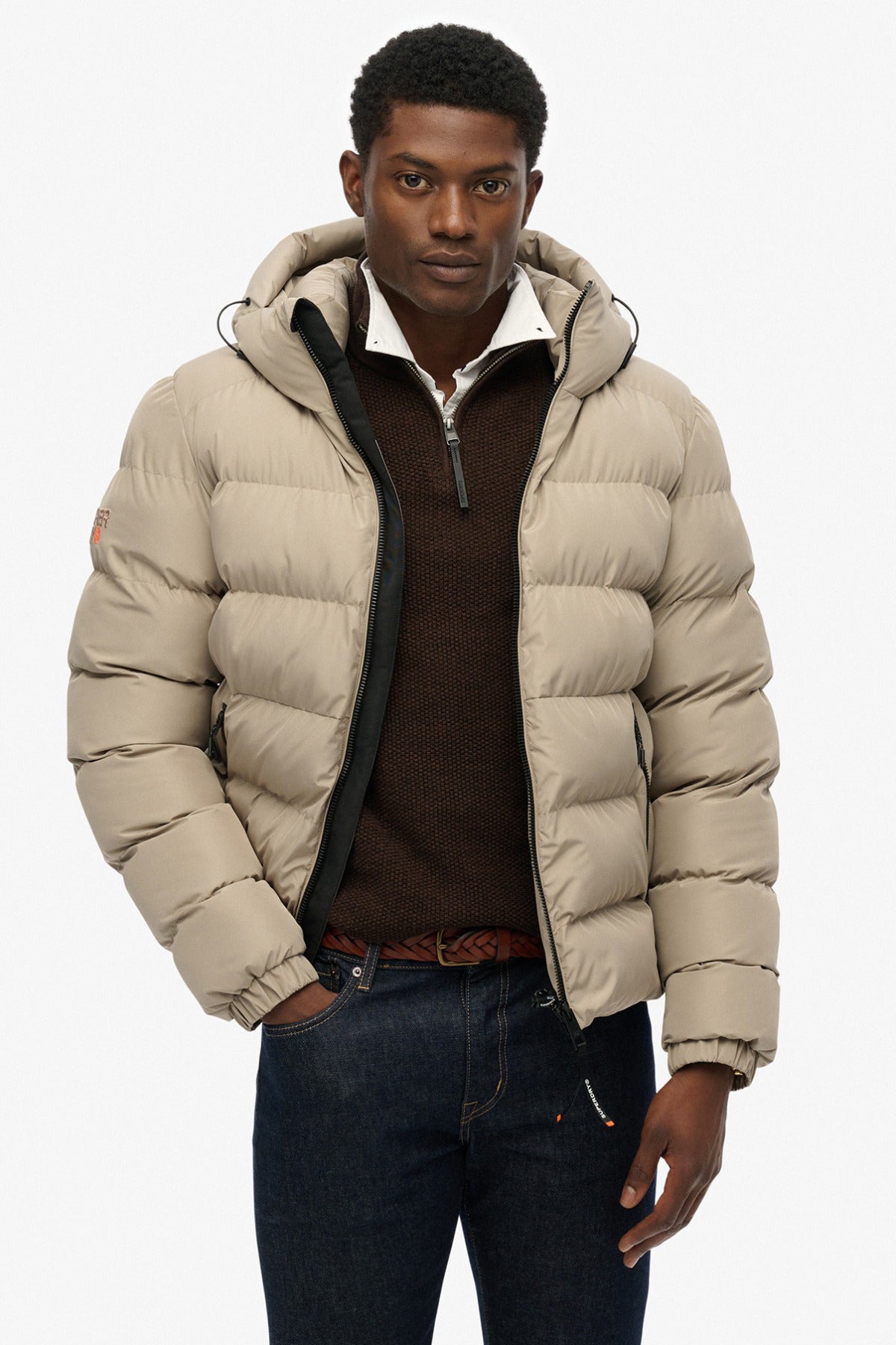 SUPERDRY JAKKE HOODED SPORTS PUFFER