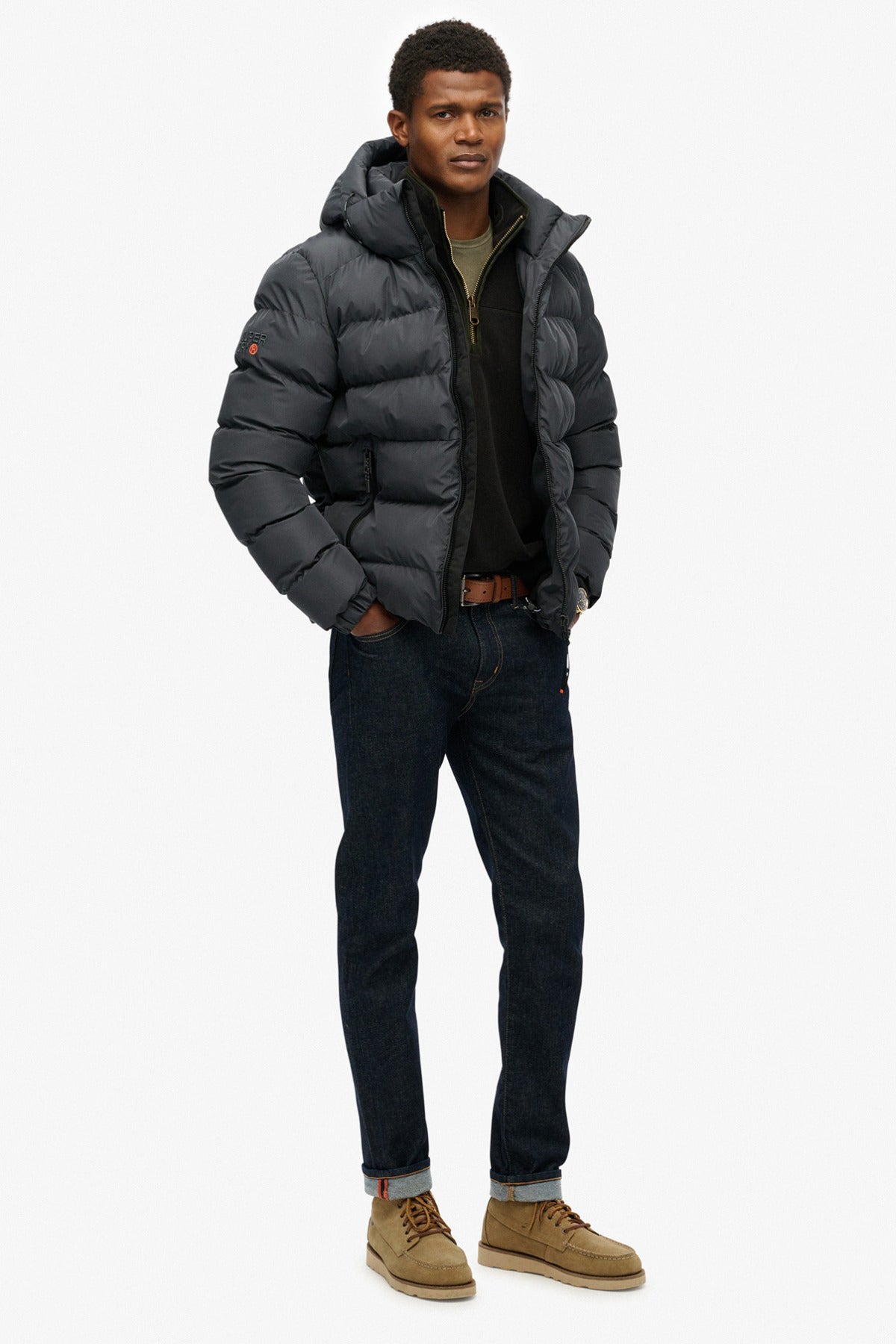 SUPERDRY JAKKE HOODED SPORTS PUFFER