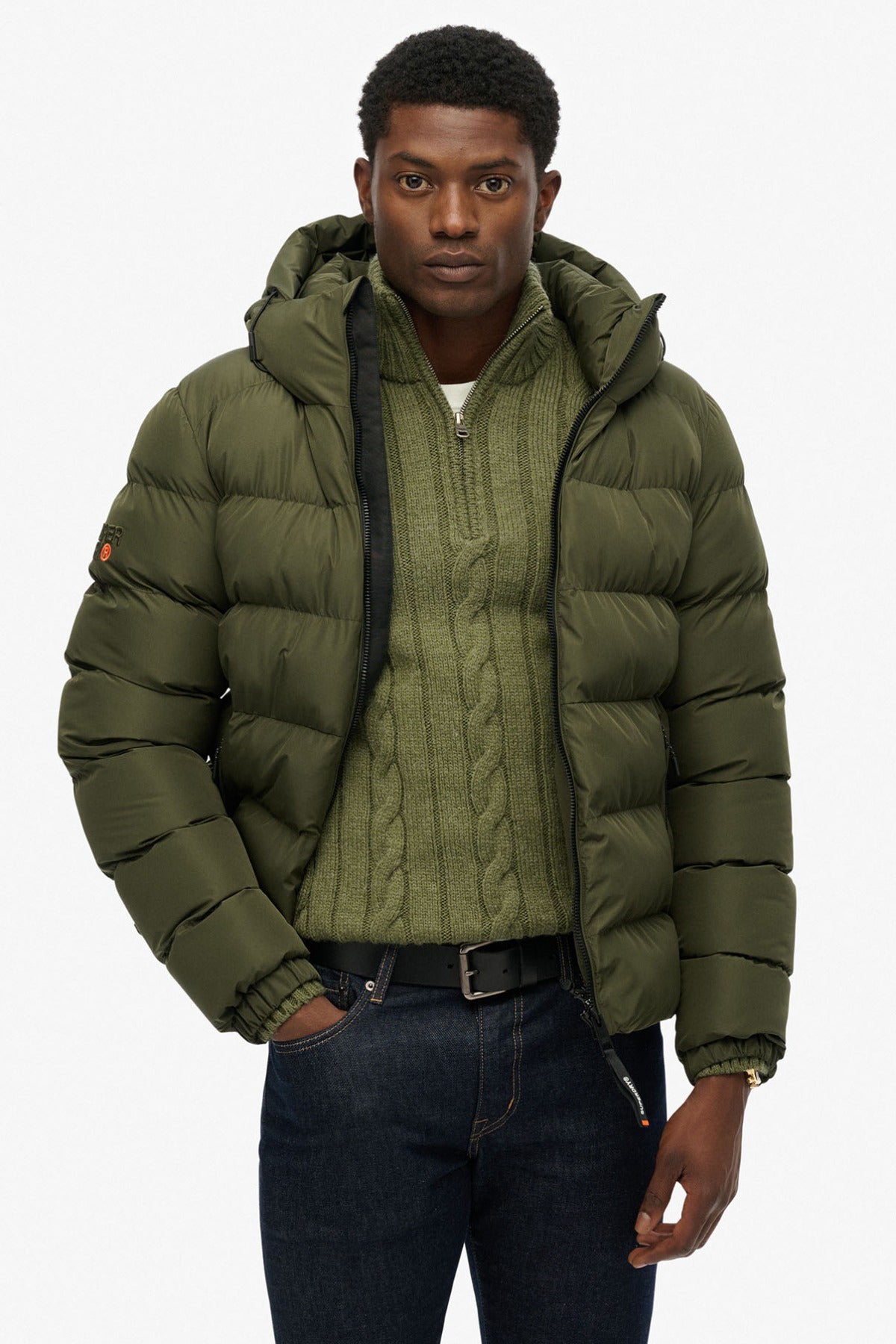 SUPERDRY JAKKE HOODED SPORTS PUFFER