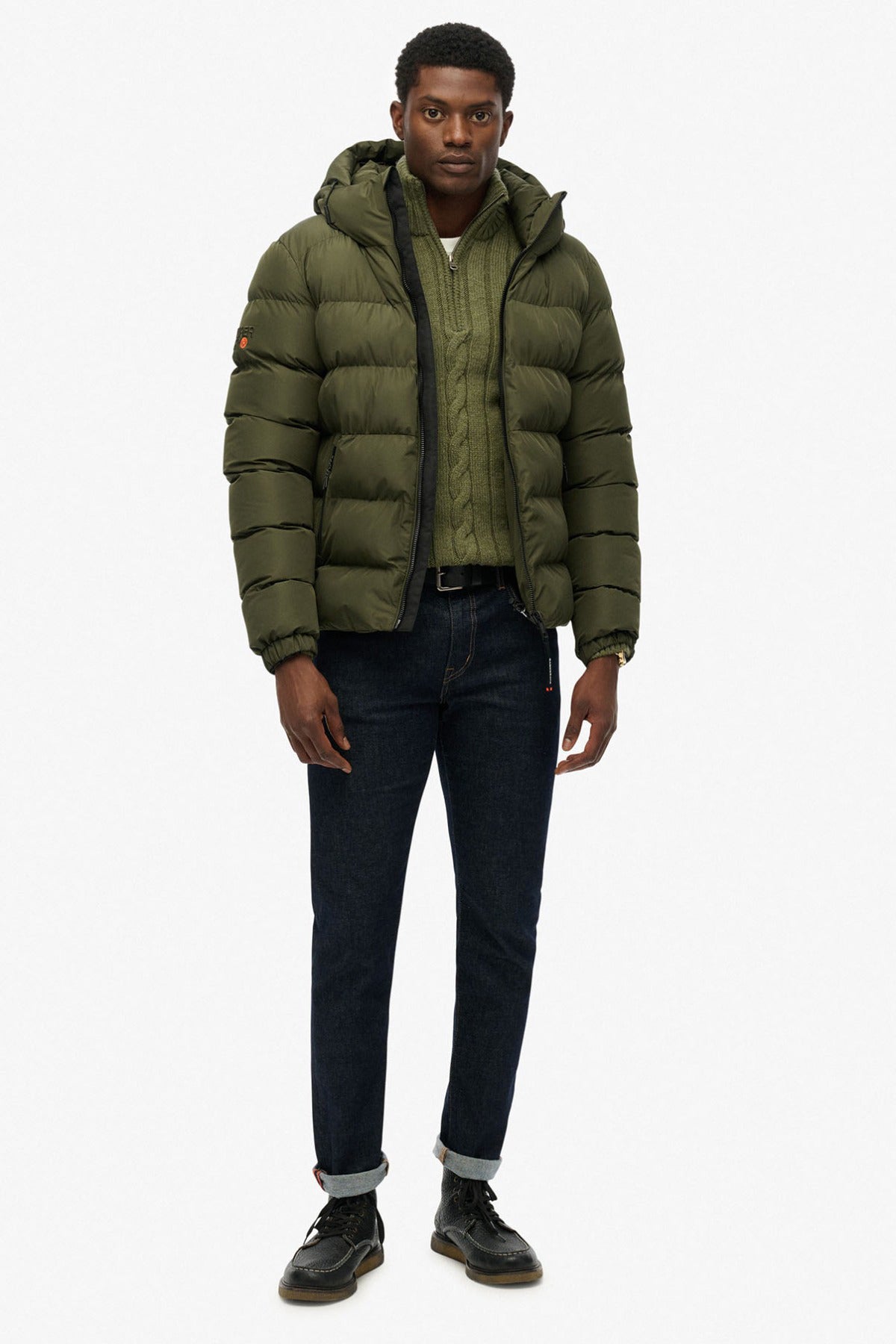 SUPERDRY JAKKE HOODED SPORTS PUFFER