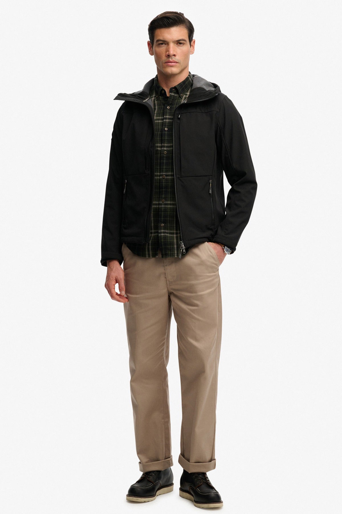 SUPERDRY HOODED SOFTSHELL TREKKER JKT