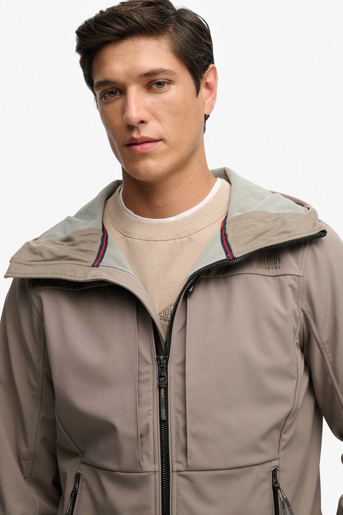 SUPERDRY HOODED SOFTSHELL TREKKER JKT