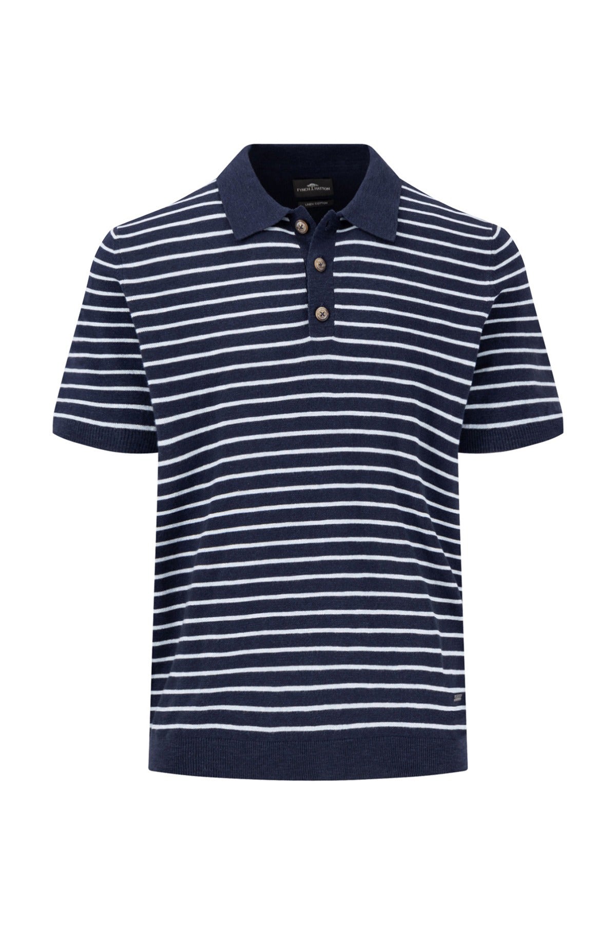 FYNCH-HATTON Polo Striped, Cotton Linen