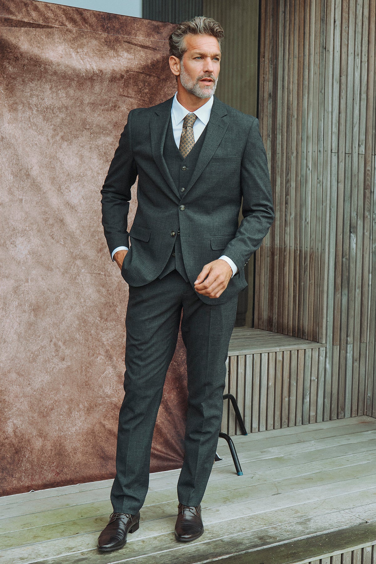 Marco jakkesæt - Klassisk blazer og bukser - Dark green