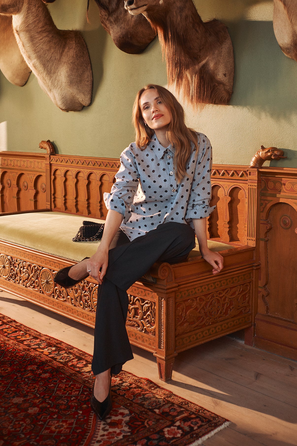 VAKKER SKJORTE CHERRY