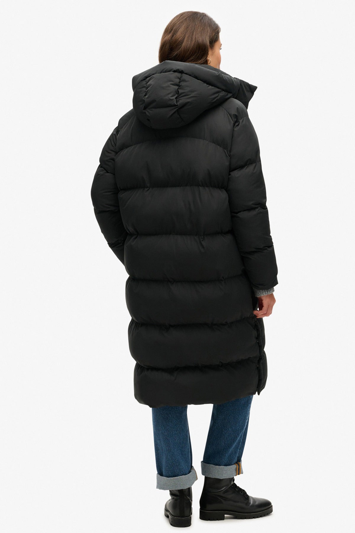 Superdry Dame LONGLINE HOODED PUFFER JACKET