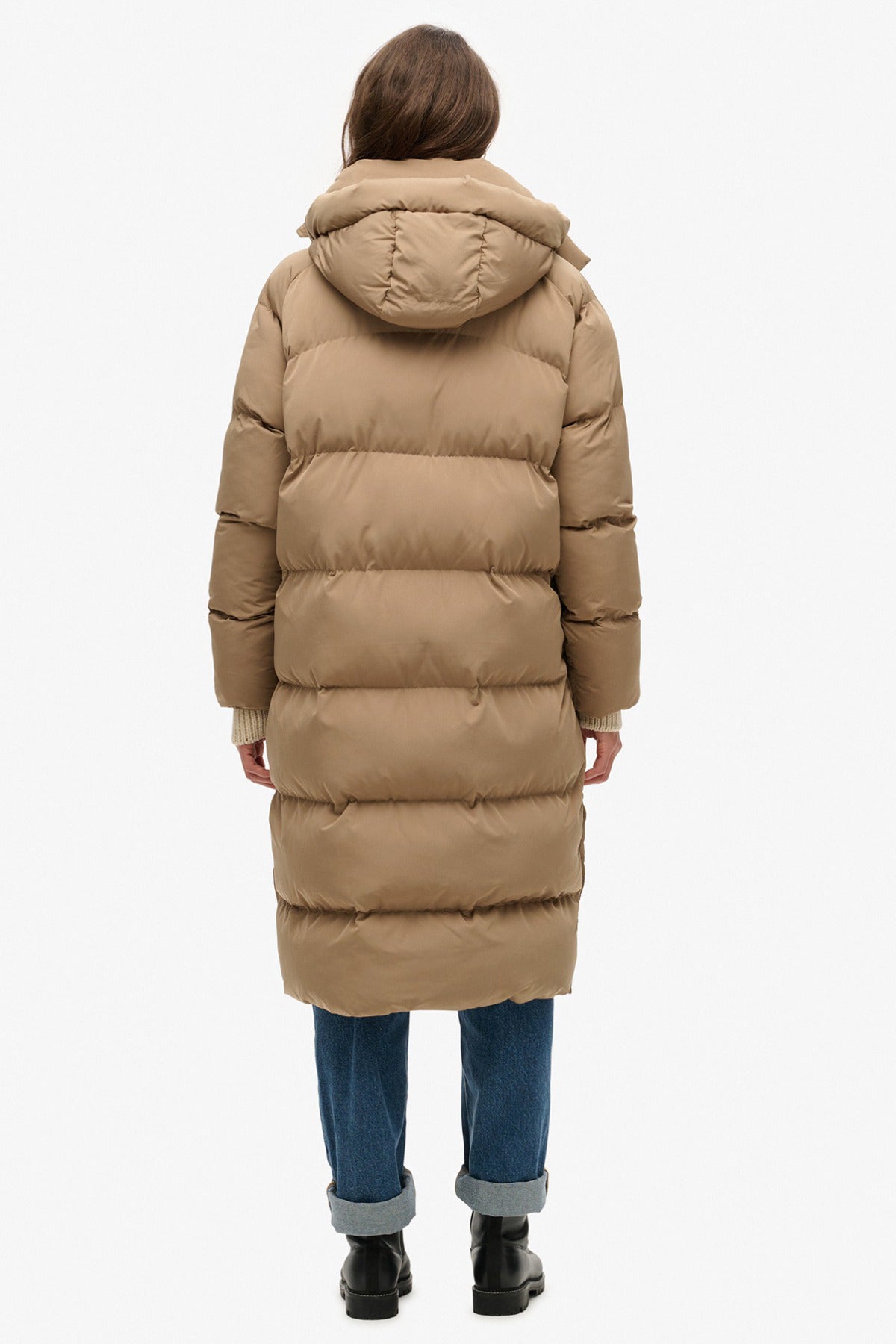 Superdry Dame LONGLINE HOODED PUFFER JACKET