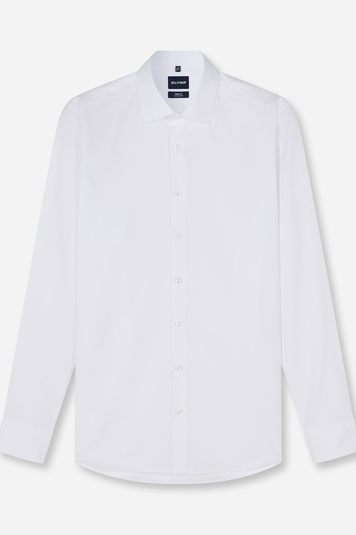 Langærmet covershirt i slim fit og strygefri kvalitet