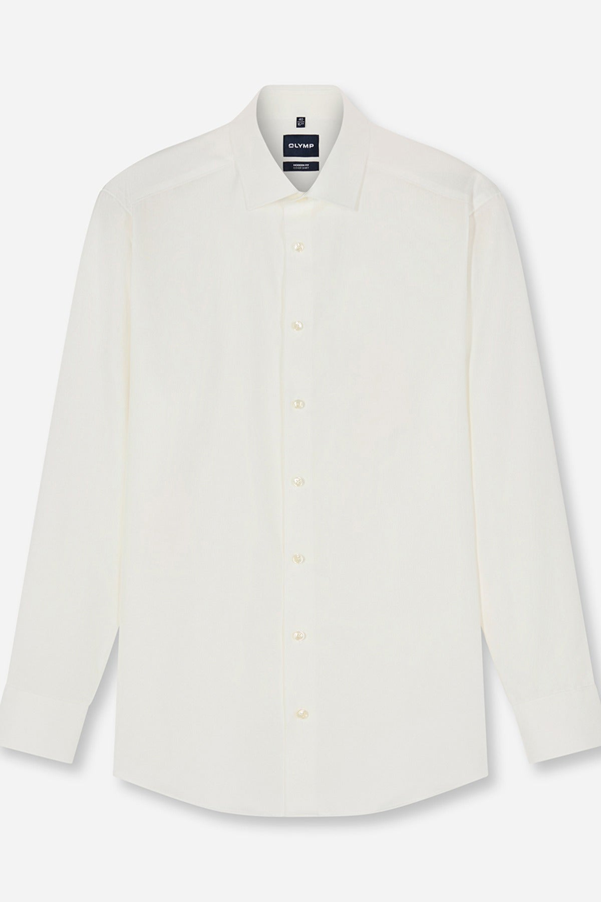 Langærmet covershirt i modern fit og strygefri kvalitet