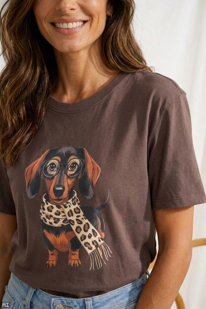MdcInge - Kortærmet t-shirt med hundeprint
