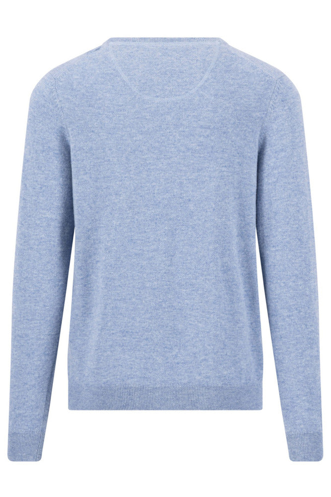 Merino Kashmere strik med rund hals