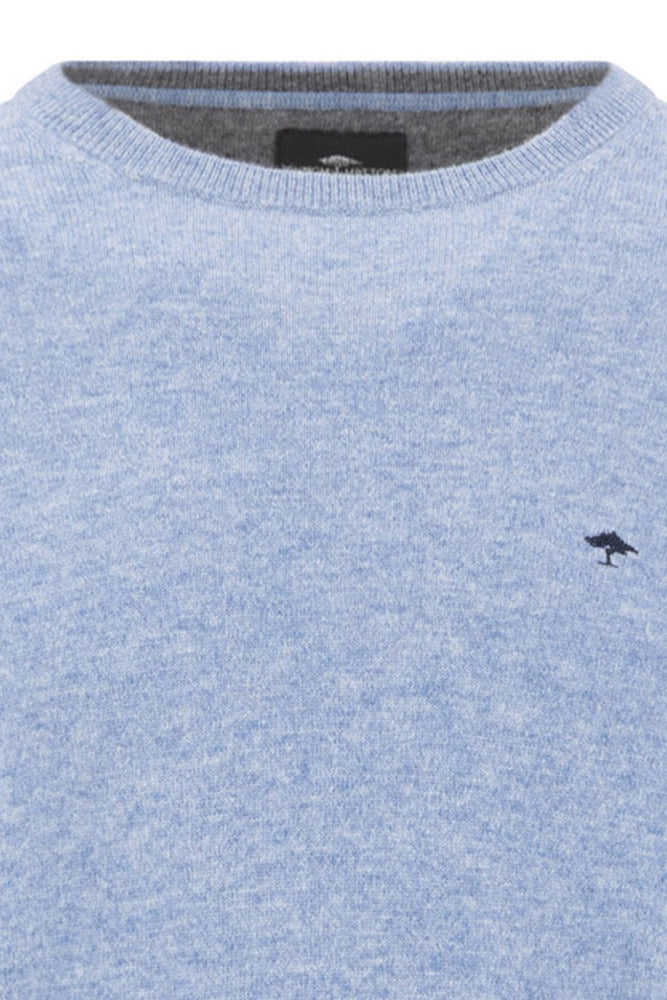 Merino Kashmere strik med rund hals