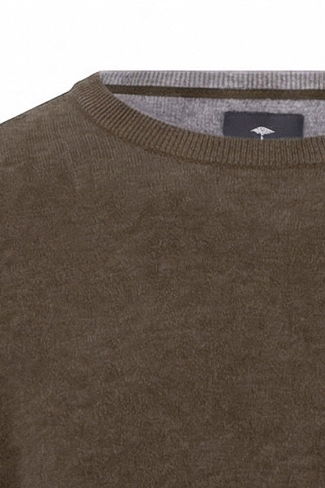 Merino Kashmere strik med rund hals