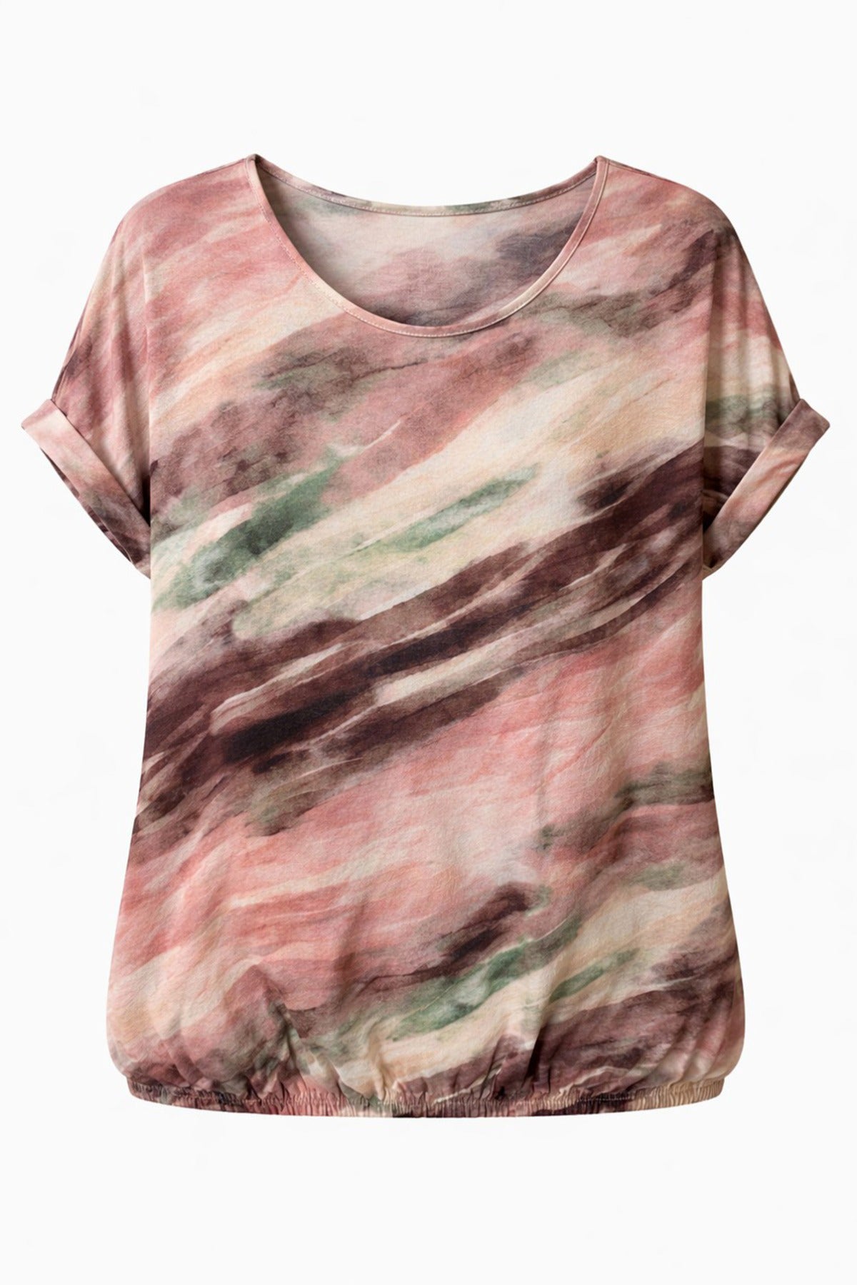 OTEA - Kortærmet bluse med print