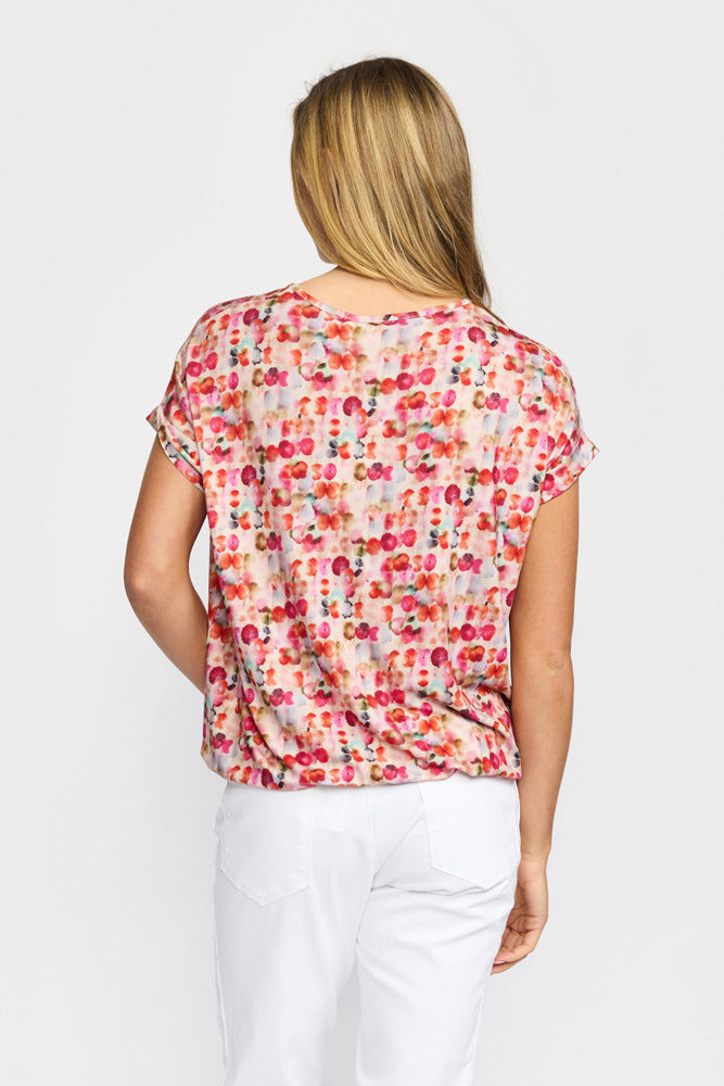 OTEA - Kortærmet bluse med print