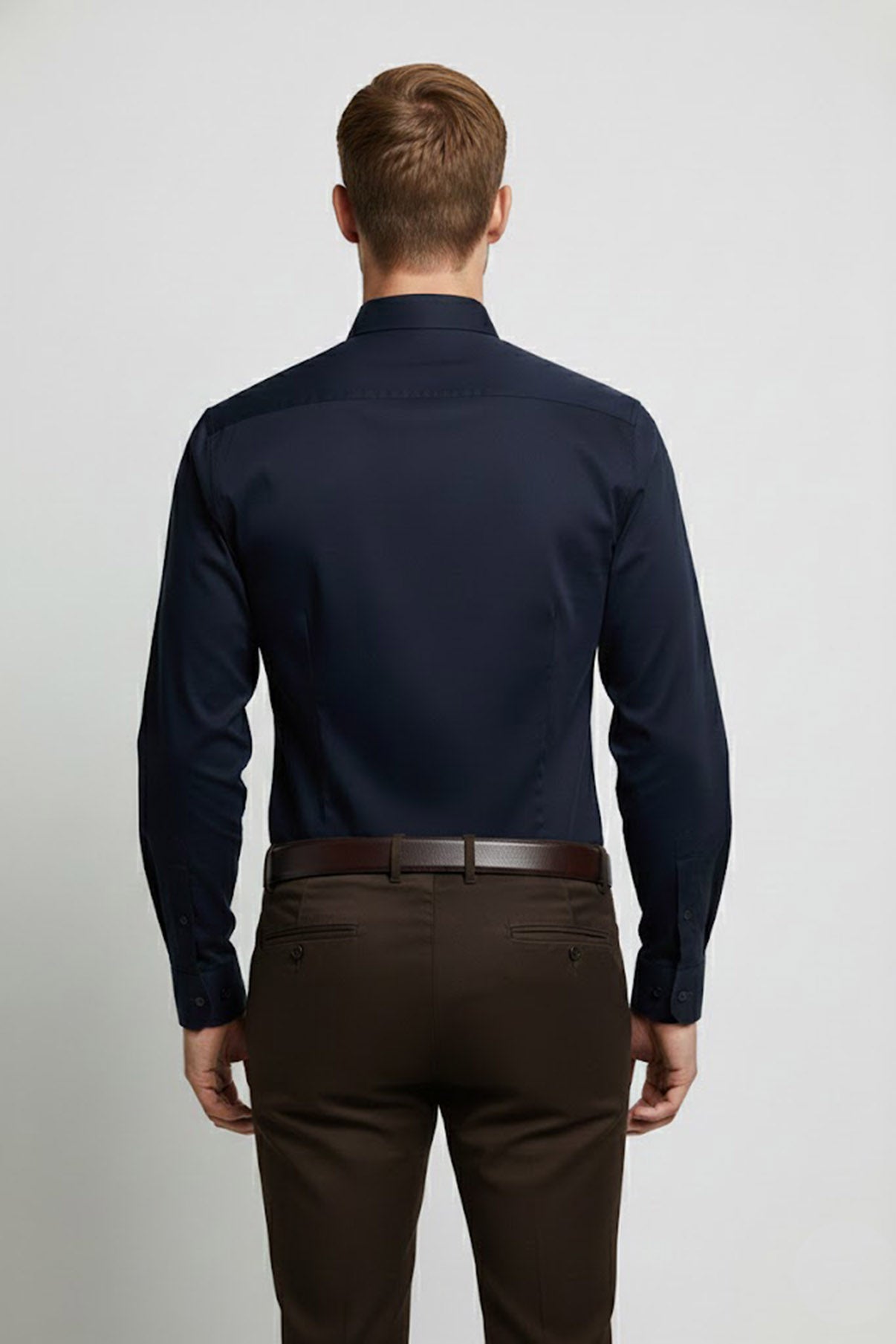 Hento - Strygefri langærmet skjorte