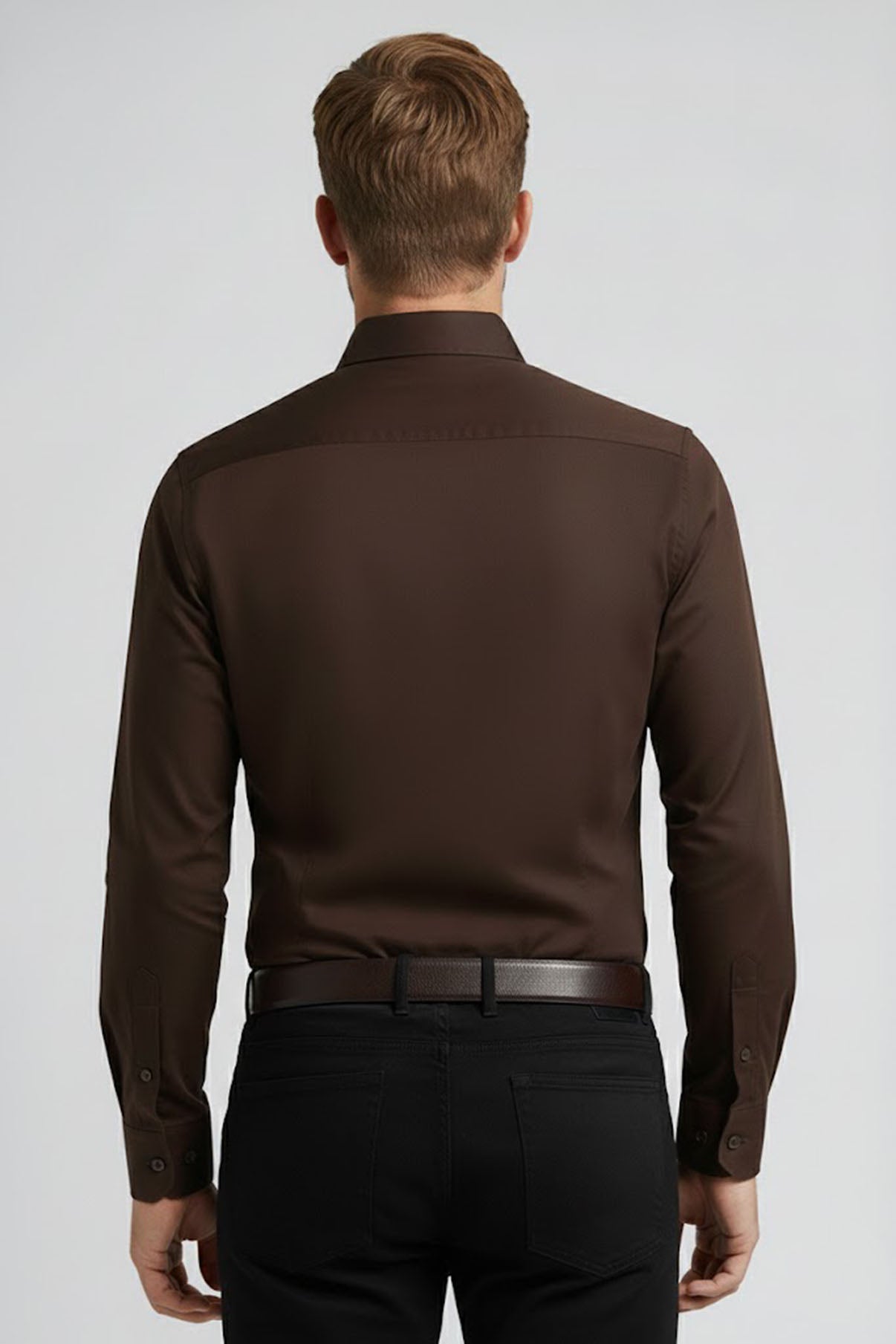 Hento - Strygefri langærmet skjorte