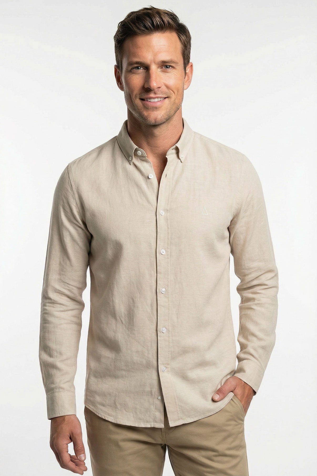 Miller LS - Langærmet hør skjorte