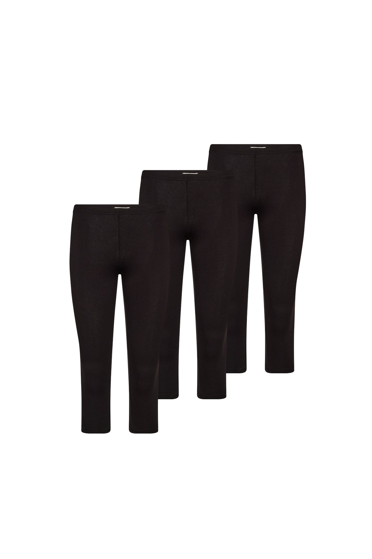 Margot - 3-Pak capri-leggings i blød kvalitet