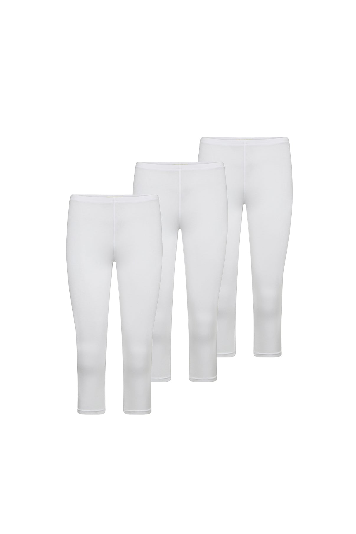 Margot - 3-Pak capri-leggings i blød kvalitet
