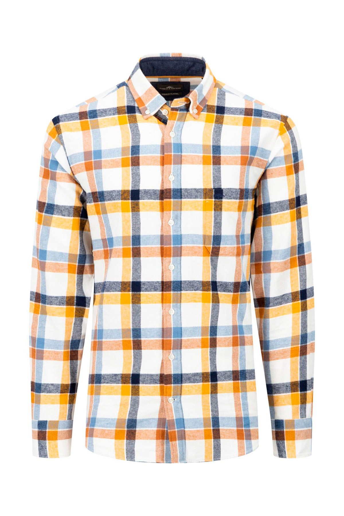 FYNCH-HATTON SKJORTE LS PREMIUM FLANNEL CHECKS