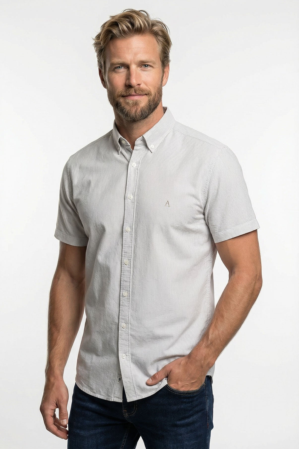 Porto SS - Kortærmet oxford skjorte