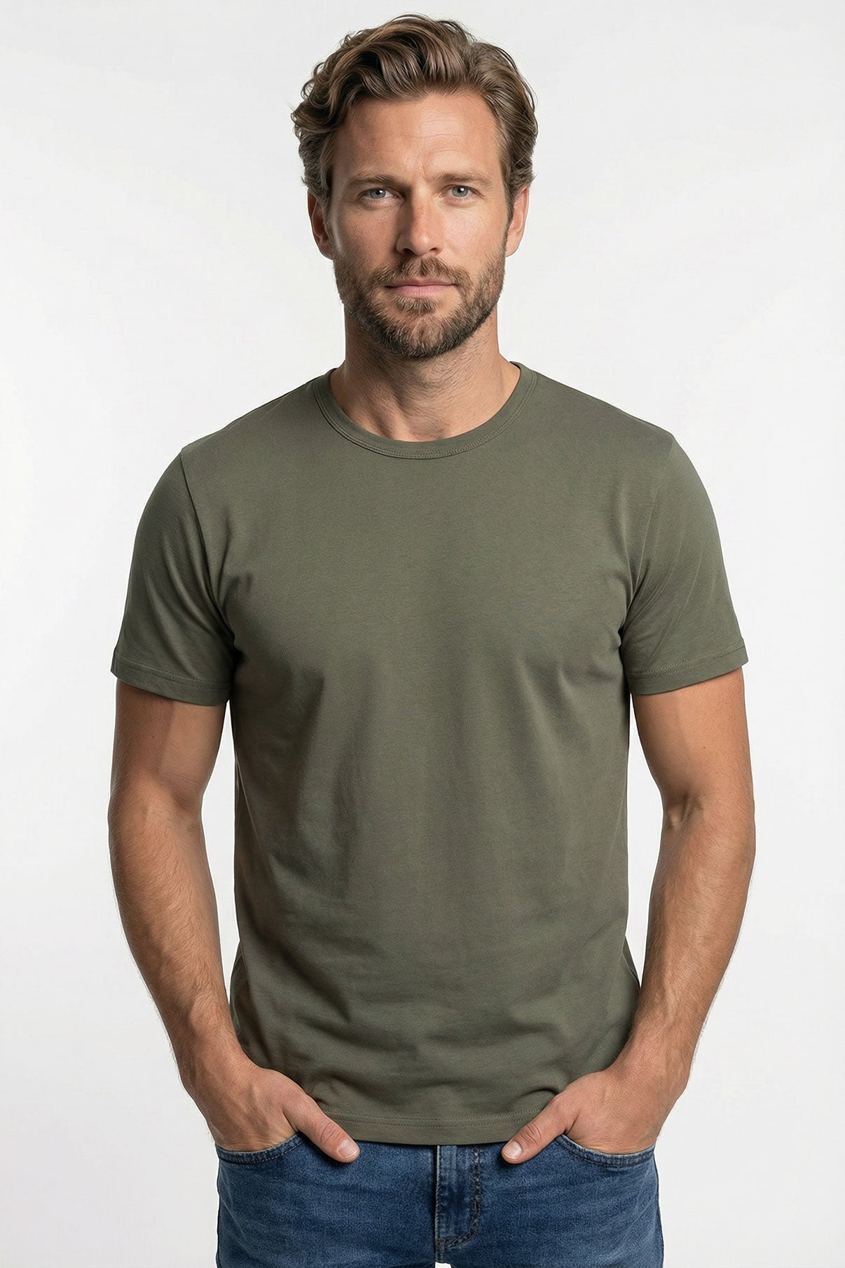 Sam - Basic T-shirt i tætvævet kvalitet