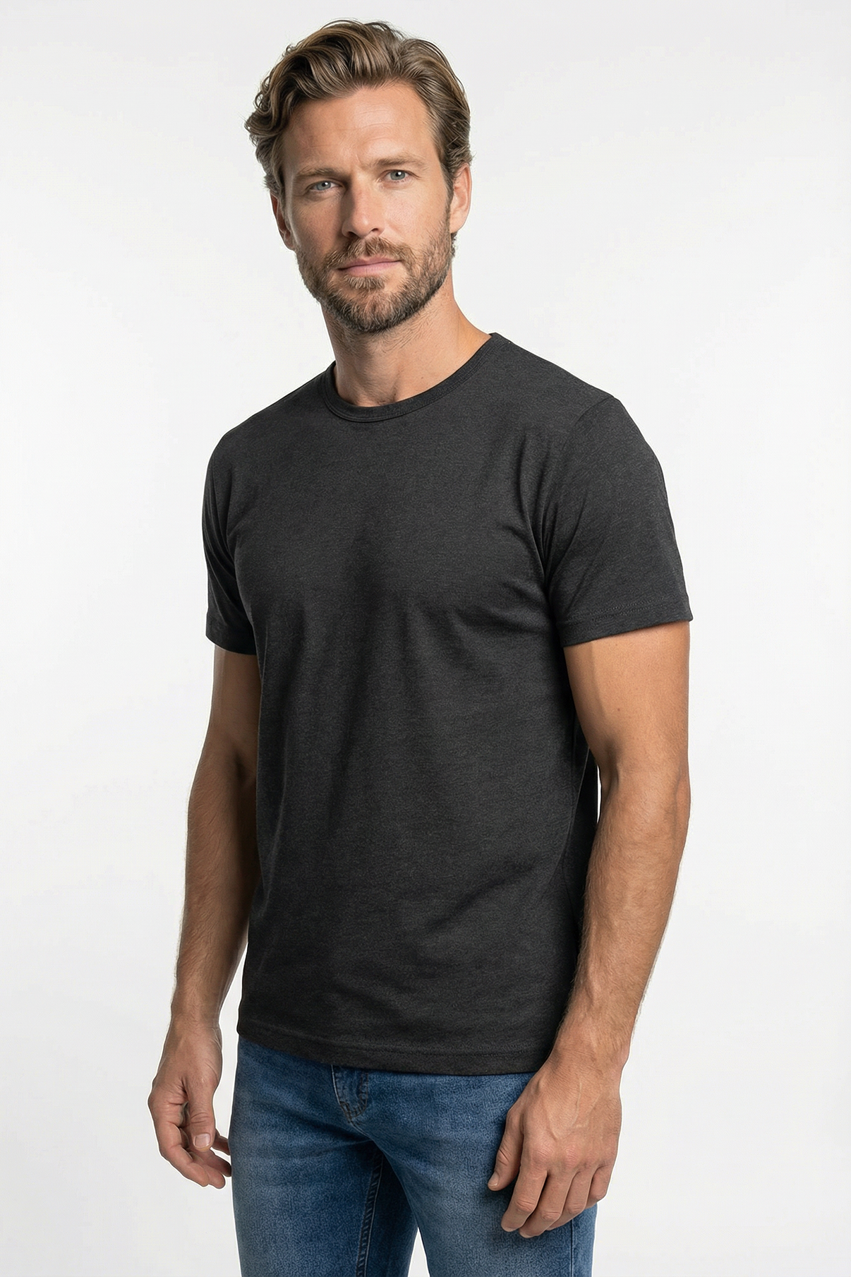 Sam - Basic T-shirt i tætvævet kvalitet