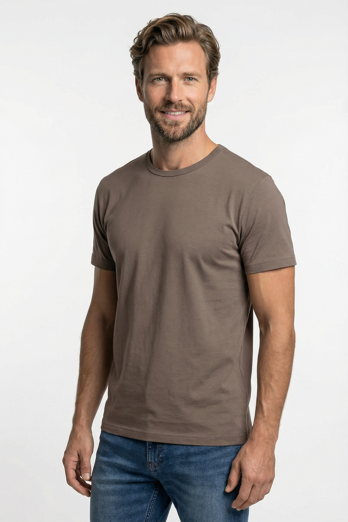 Sam - Basic T-shirt i tætvævet kvalitet