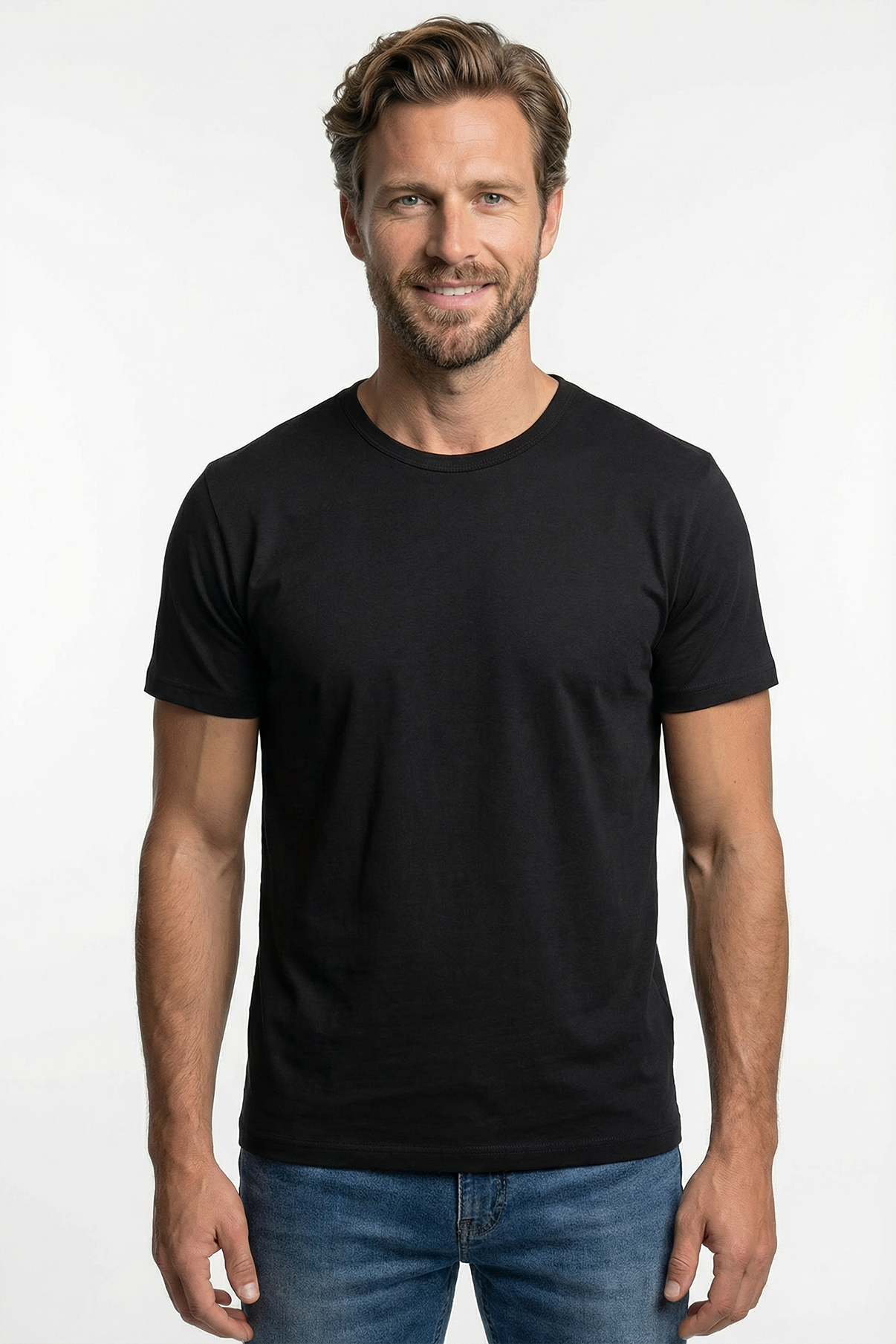 Sam - Basic T-shirt i tætvævet kvalitet