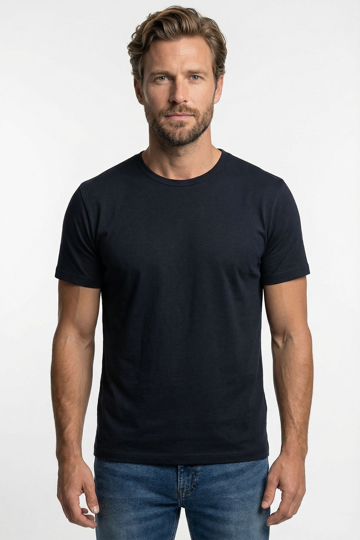 Sam - Basic T-shirt i tætvævet kvalitet