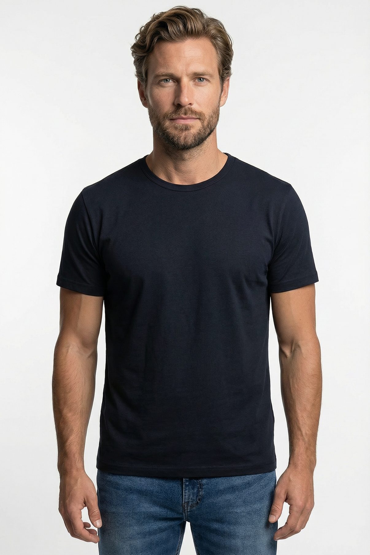 Sam - Basic T-shirt i tætvævet kvalitet