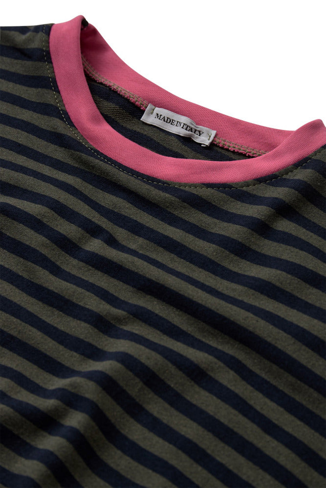 Langærmet sweatshirt med striber