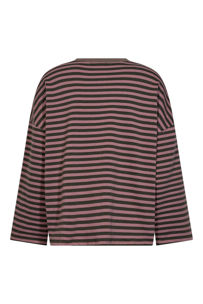 Langærmet sweatshirt med striber