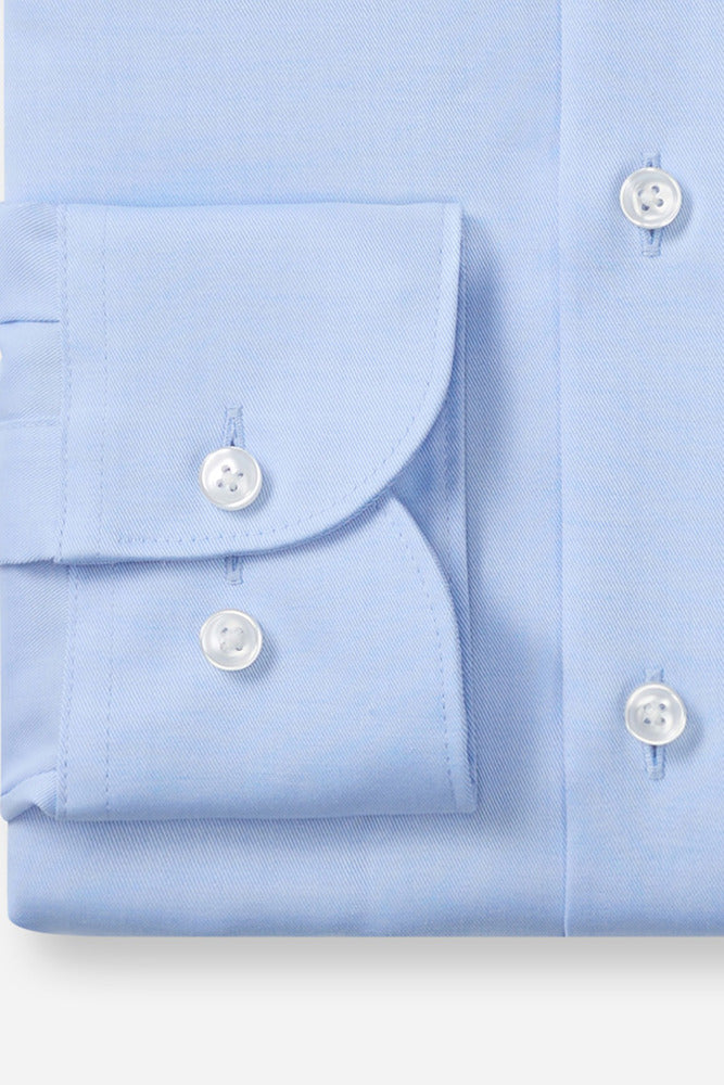 Langærmet covershirt i comfort fit og strygefri kvalitet